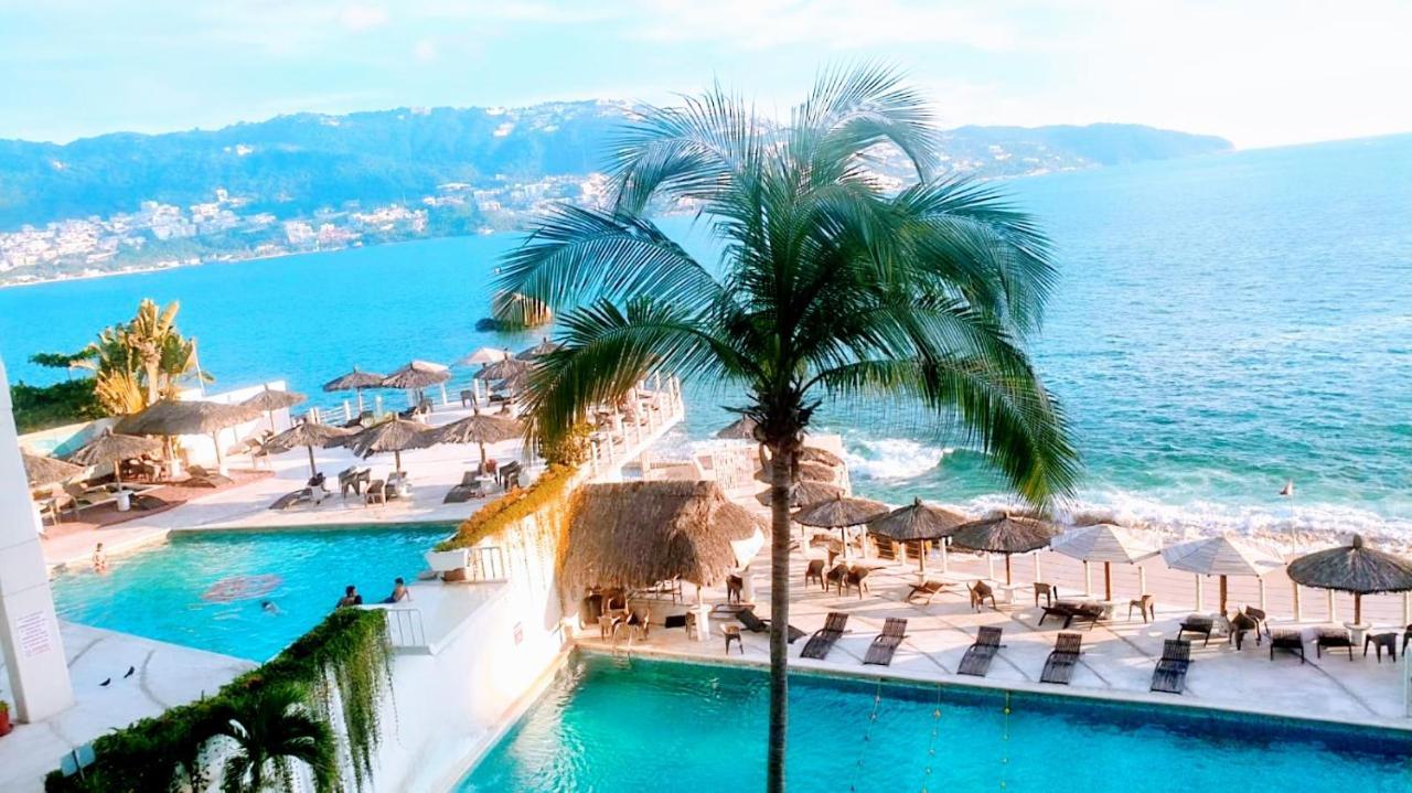 Suite En Torres Gemelas A Pie De Playa 611 阿卡普尔科 外观 照片